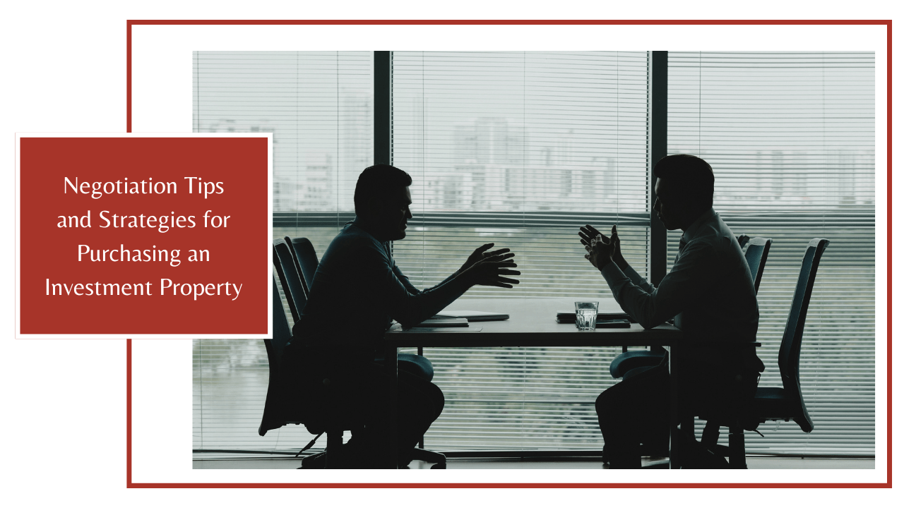Negotiation Tips and Strategies for Purchasing an Investment Property - Article Banner