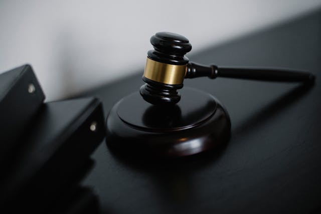 gavel on stand